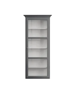 Væghængt Vitrineskab Classic V4, antracit fra Lindebjerg Design
