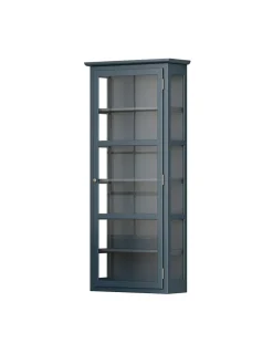 Væghængt Vitrineskab N4, antracit fra Lindebjerg Design