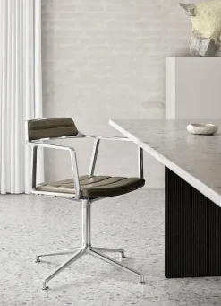 VIPP452 Swivel Chair, bosco grøn læder fra Vipp