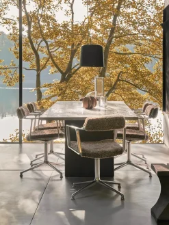 VIPP452 Swivel Chair, bosco grøn læder fra Vipp