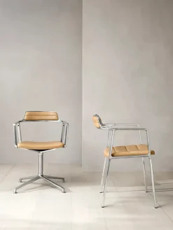 VIPP452 Swivel Chair, bosco grøn læder fra Vipp