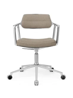 VIPP453 Swivel+ Chair m/hjul, dark sand tekstil fra Vipp