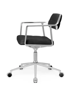 VIPP453 Swivel+ Chair m/hjul, dark sand tekstil fra Vipp