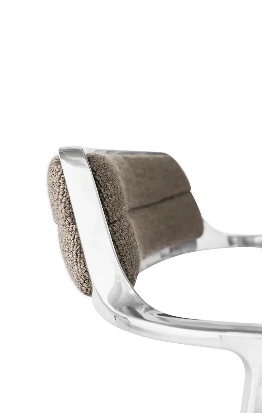 VIPP452 Swivel Chair m/sort stel & hjul, sort læder fra Vipp