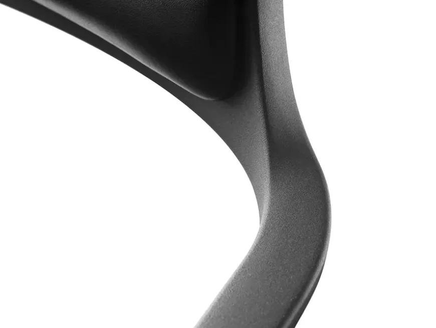 VIPP452 Swivel Chair m/sort stel, sort læder fra Vipp