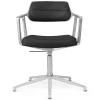 VIPP453 Swivel+ Chair, sort læder fra Vipp