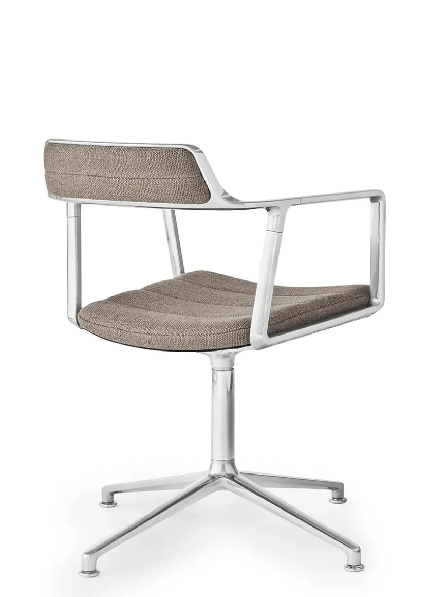 VIPP452 Swivel Chair, sort læder fra Vipp