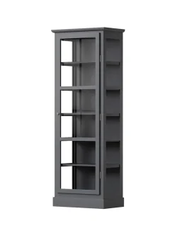 Vitrineskab N1, dark blue fra Lindebjerg Design