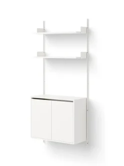 Wall Shelf Cabinet Tall w. Doors fra New Works