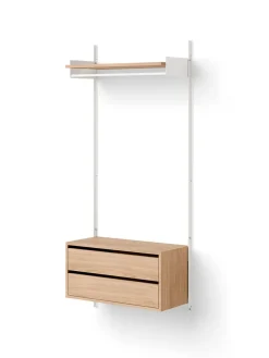 Wardrobe Shelf Cabinet w. Drawers fra New Works