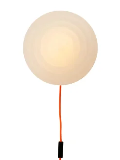 Whipped Wall Lamp, luminous orange fra LEO Objects