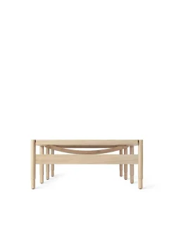 Winston bænk, mat lakeret eg fra Mater