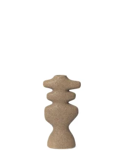 Yara Candle Holder Large, brown spot fra Ferm Living