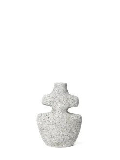 Yara Candle Holder Medium, grey pumice fra Ferm Living