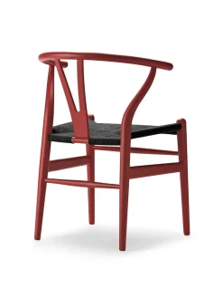 Y-stol CH24 Soft Falu med sort flet af Hans J. Wegner