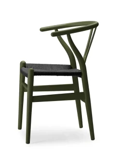 Y-stol CH24 Soft Hollyhock med sort flet af Hans J. Wegner