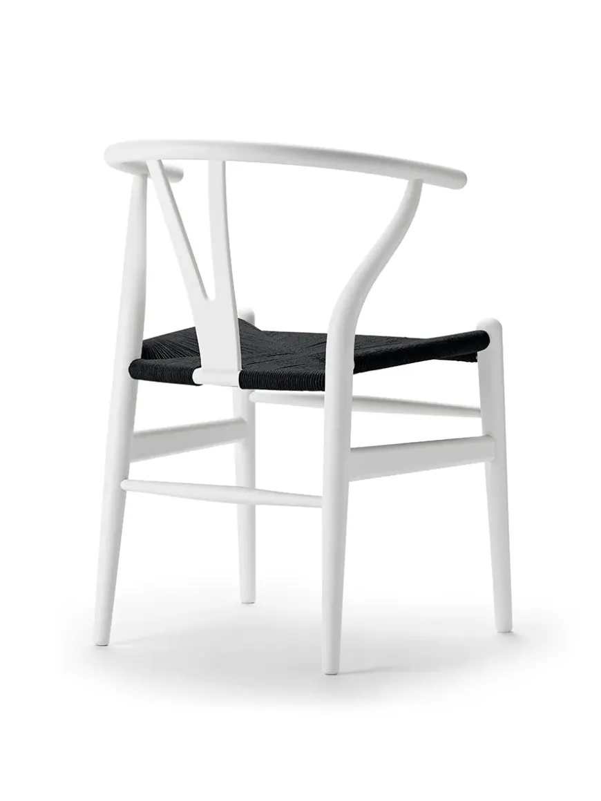 Y-stol CH24 Soft Terracotta med sort flet af Hans J. Wegner